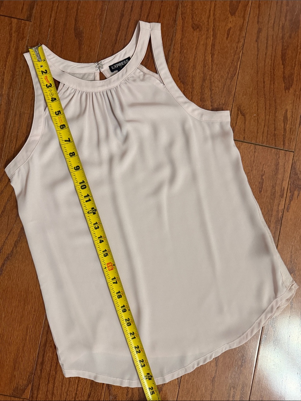 Express lite Pink tank top Blouse - size XSmall - Picture 7 of 8
